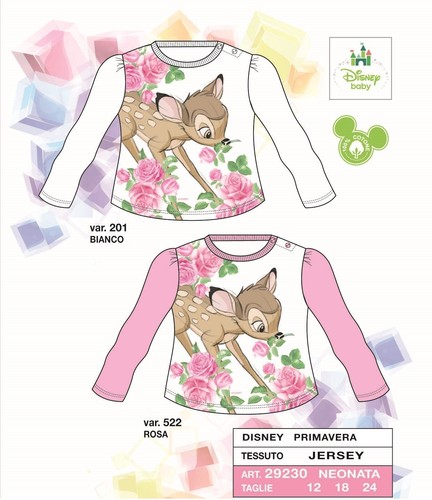 Bambi maglia maglietta manica